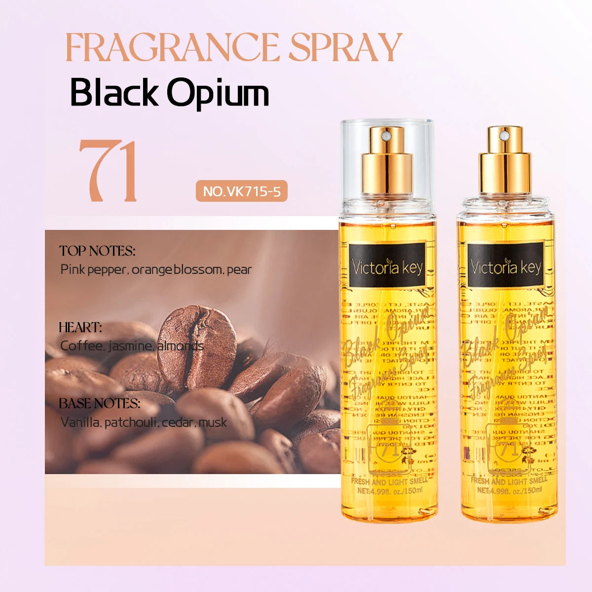 Parfum brésilien Victoria Key 150 ml. Jusqu'à 5 séries au choix, servant de désodorisant d'air, adapté aussi bien à l'intérieur qu'à l'extérieur.